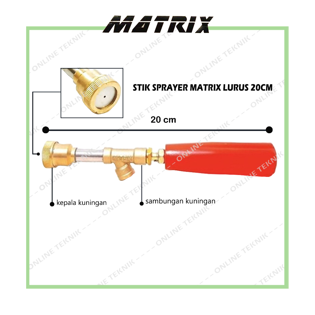 MATRIX Stik Sprayer Lurus 20 Cm Tembakan Power Sprayer