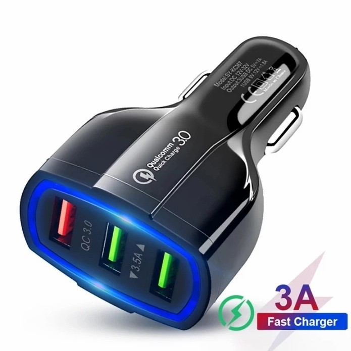 Cas Mobil Car Charger Qualcomm 3.0 Quick Charge QC 3 - USB 3 Port