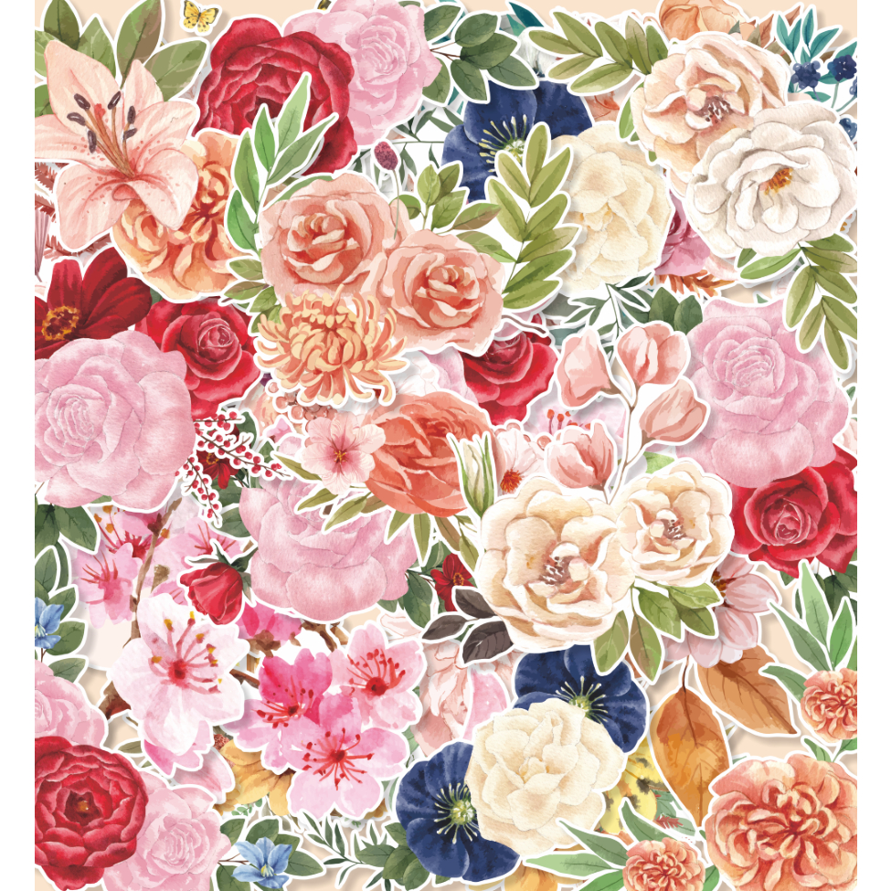 

(20 pcs) random stiker FLOWER BOUQUET-watercolor/random stiker satuan/stiker kartun lucu/random/murah/stiker satuan/murah/animal lucu