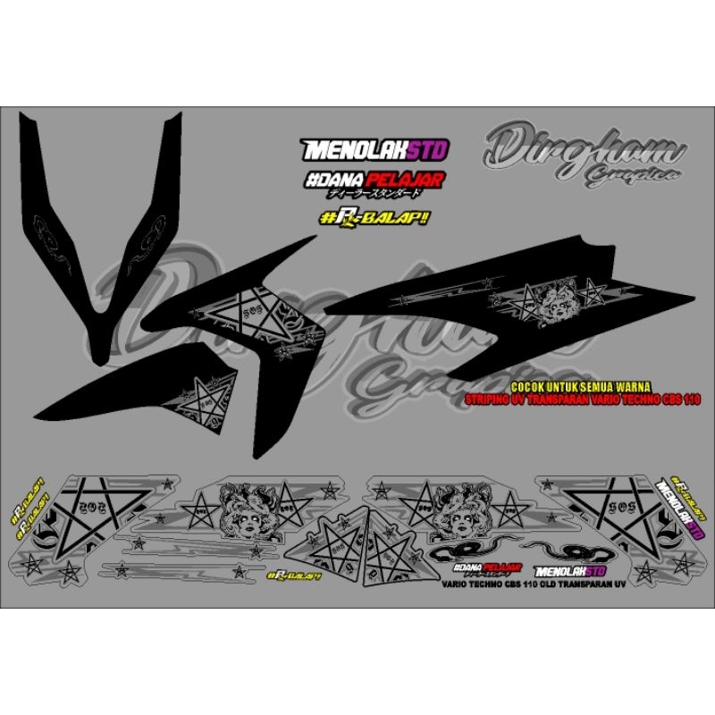 Vario 110 CBS motif medusa transparan