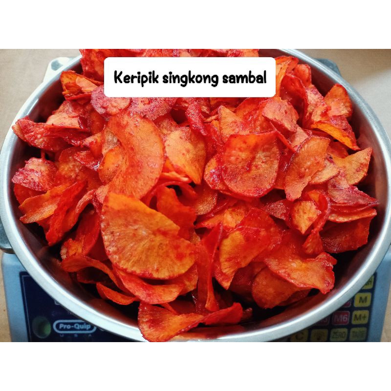 

Keripik singkong pedas 500 GRAM / singkong sambal / keripik singkong pedas manis