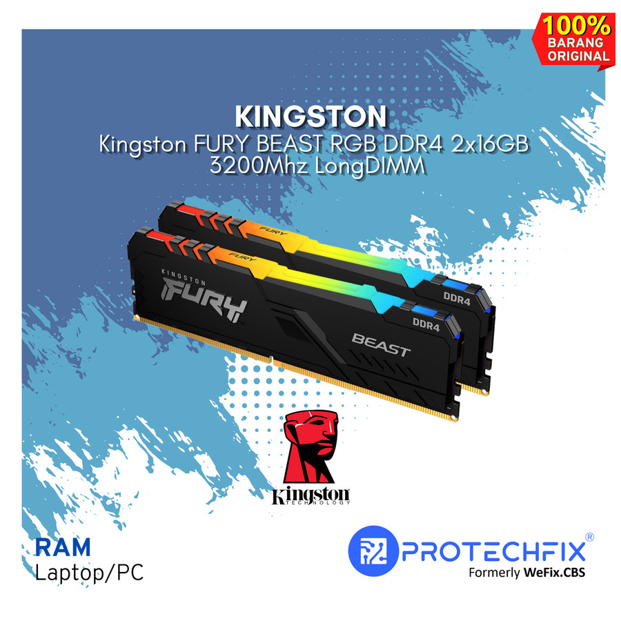 RAM Kingston FURY BEAST RGB DDR4