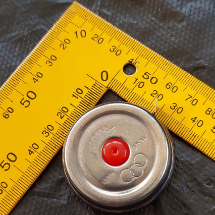 Meteran Bulat Stainless / Meteran Stainless / Meteran Jengkol 2M / Meteran besi tarik