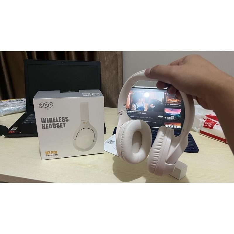 Headset Bluetooth Qcy H2 Pro Bekas Riview