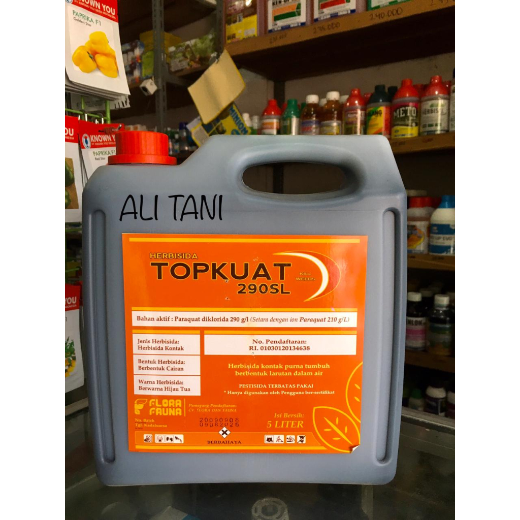 TOP KUAT 290 SL Kemasan 5 Liter Herbisida Kontak/Racun Rumput