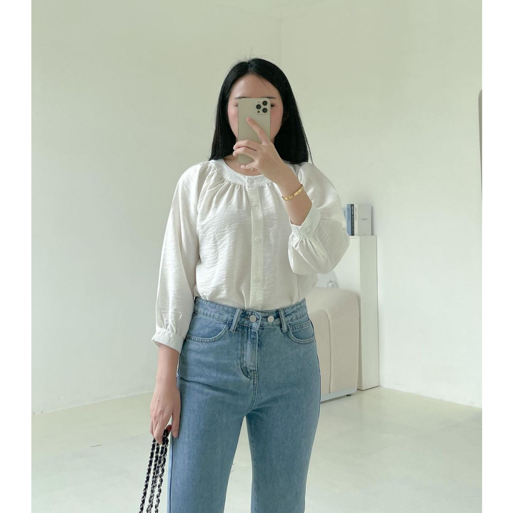 Bdg.Grosir Sherva Blouse - Kemeja Blouse - Atasan Wanita - Kemeja Polos- Blouse Wanita