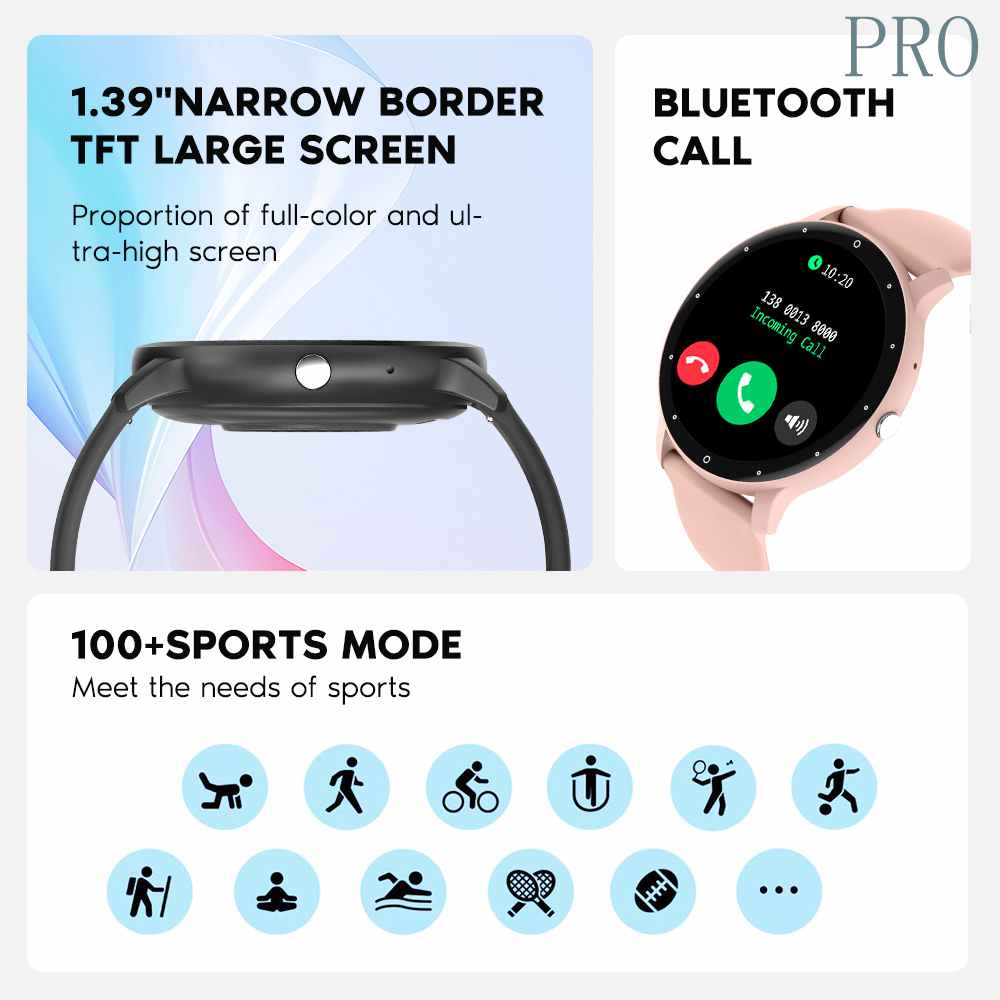 Bozlun Smartwatch Pria  Jam Tangan Pria Wanita Original Smartband Fitness Tracker Colour Display HeartRate-1