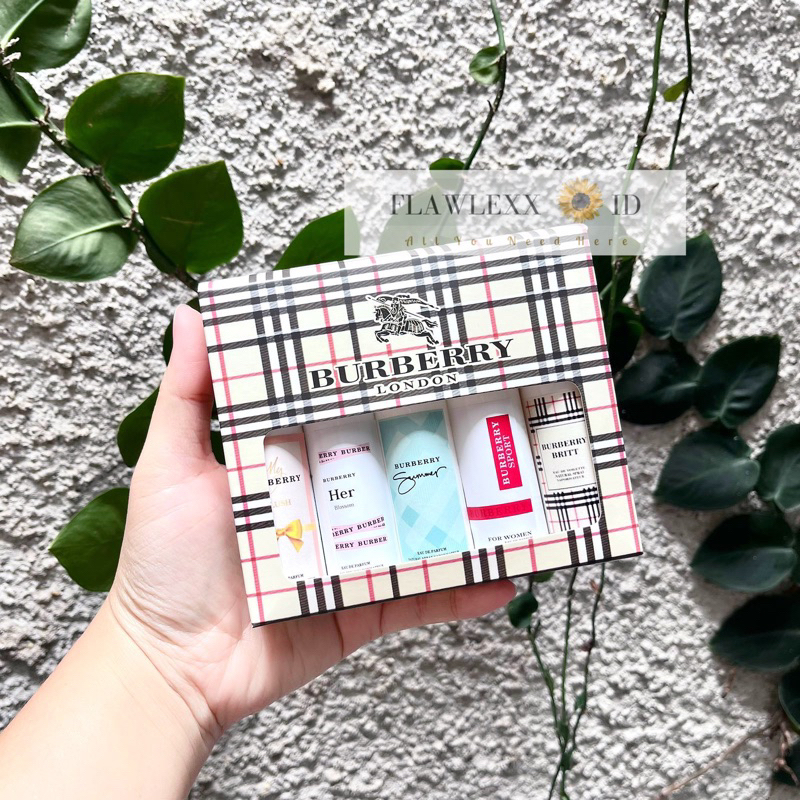 PARFUM BRANDED GIFT SET 1BOX ISI 5-Bur*berryy
