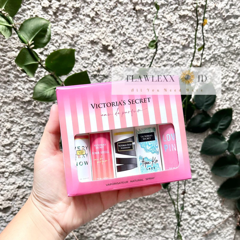 PARFUM BRANDED GIFT SET 1BOX ISI 5-Victorria Se*crett