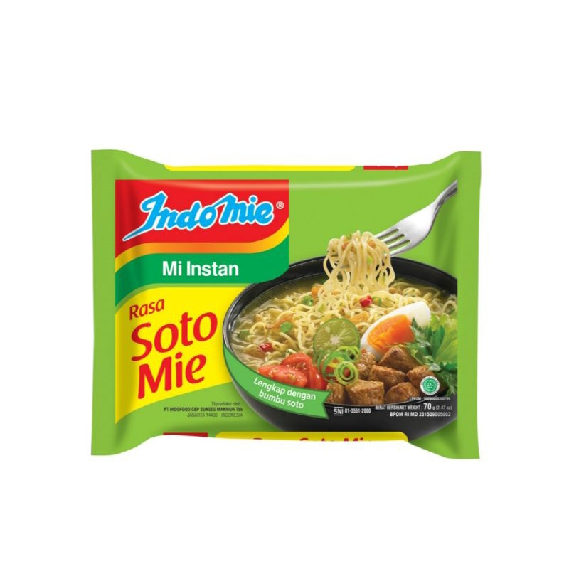 

Indomie Soto 70gr ISI 5 BUNGKUS