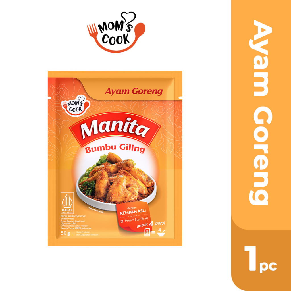

MANITA Bumbu Ayam Goreng 50gr