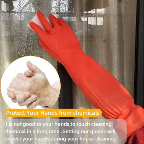 Sarung Tangan Karet Premium Latex / Satu Pasang Sarung Tangan Karet Multifungsi