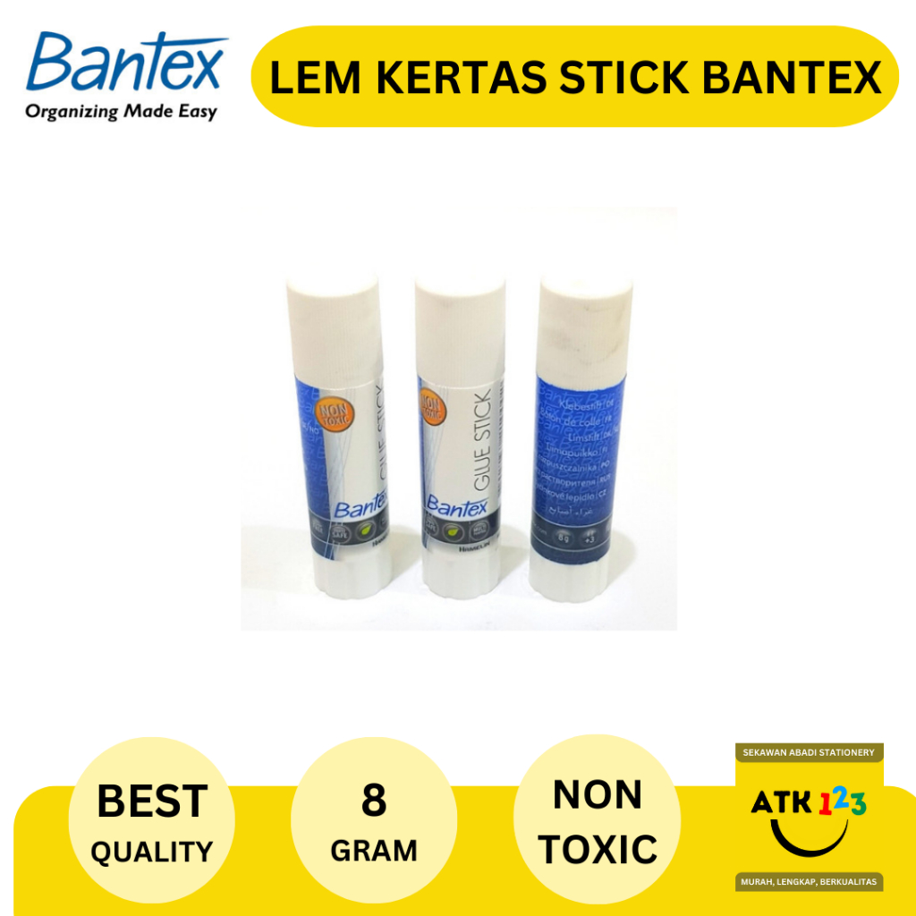 

Lem Kertas Stick Merk Bantex 8 gram