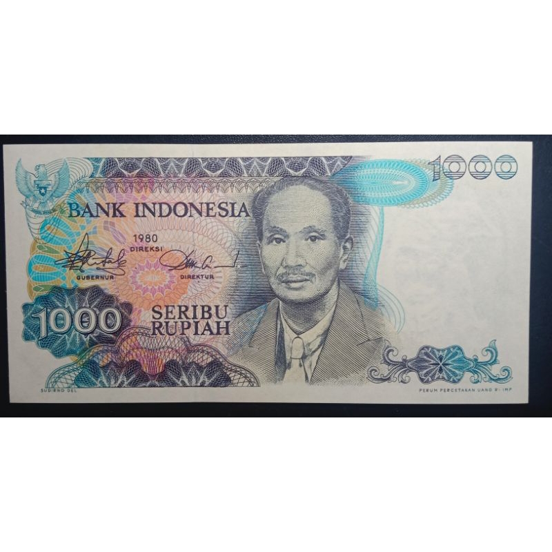 UANGKUNO 1000 RUPIAH SUTOMO THN 1980