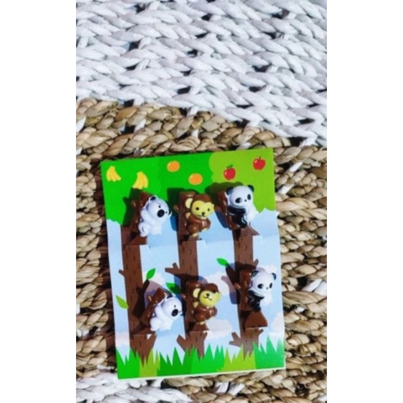 SHS tusukan makanan bento Garpu hewan /  foodpicks / food pick / tusukan bento bentuk garpu panda mo