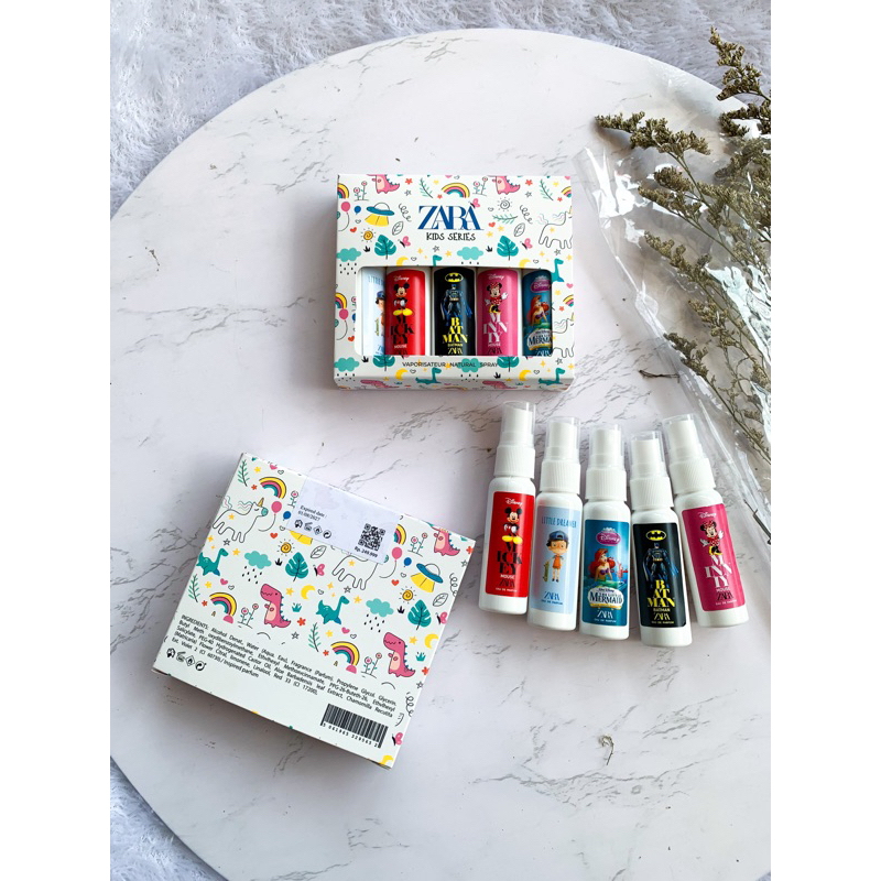 PARFUM BRANDED GIFT SET 1BOX ISI 5-Zarra Kids