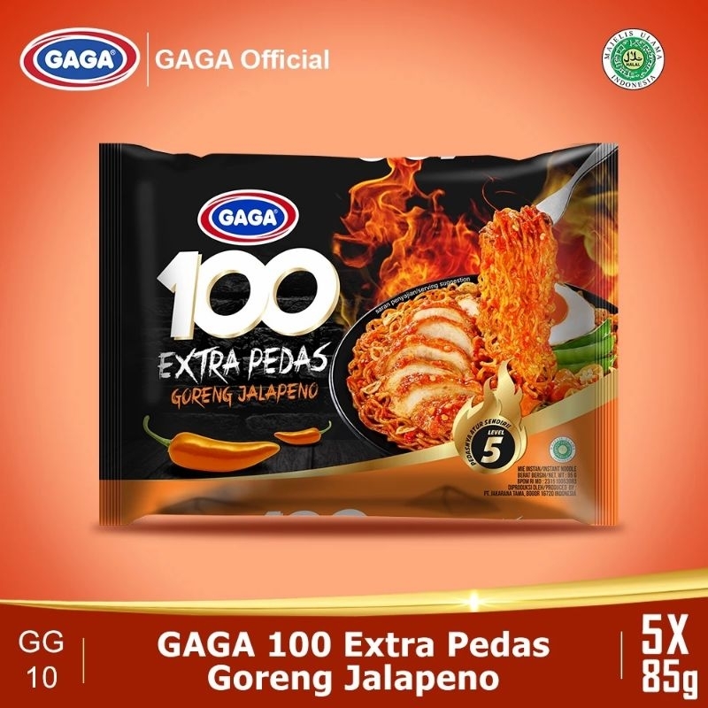

GAGA 100 Ekstra Pedas Goreng Jalapeno 85gr 5pcs