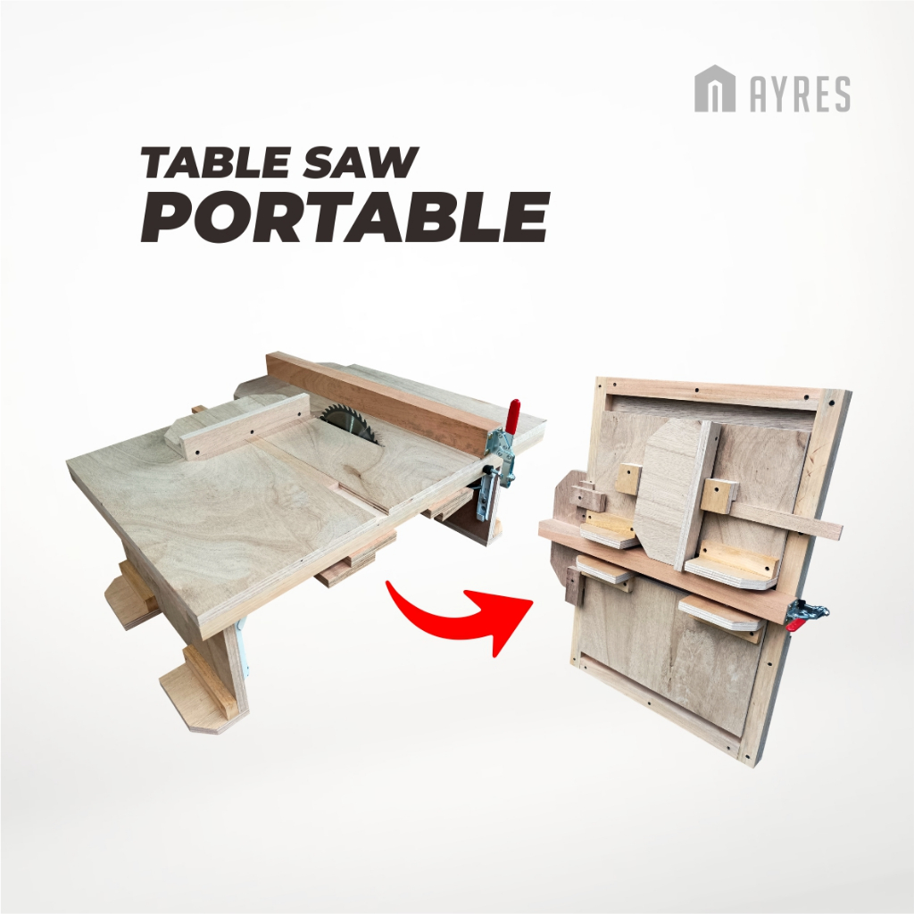 Mini Table Saw Portable / Lipat untuk Mesin Circular Saw 7 Inch [TANPA MESIN]