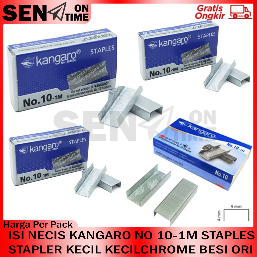 

ISI NECIS KANGARO NO 10-1M ISIAN STAPLES HEKTER STAPLER STEPLES LESS EFFORT SAVE POWER ISII REFILL JEPRETAN KERTAS SETAPLES SETEPLES KECIL STEPLER SETAPLER SETEPLER JEGREKAN CEKREKAN PENGISIAN NECISS KOKOT METAL U PENYATU PENGOKOT MATERIAL