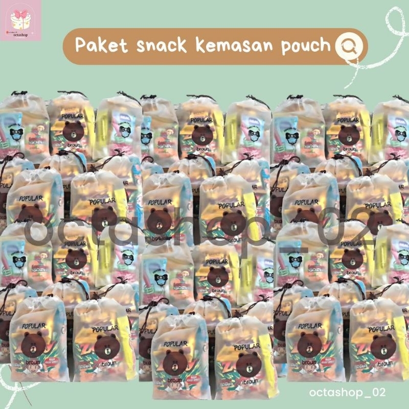 

Paket snack ulang tahun kemasan pouch kecil/Hampers snack/Gift/Bingkisan