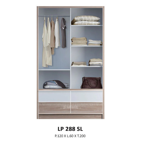 LEMARI PAKAIAN LP CROWN WHITE SIANTANO