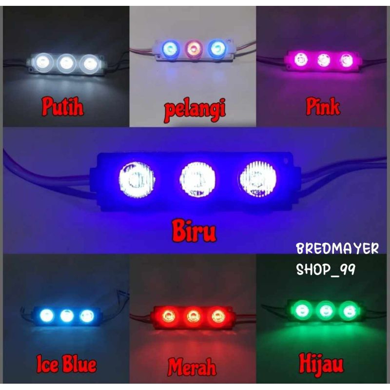 Lampu Kolong 3 Mata Led 12 Volt semua motor