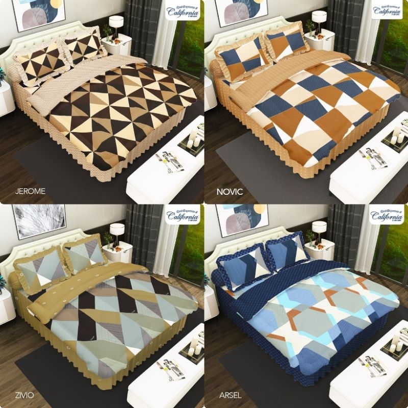 Sprei California 180x200 BANTAL 4 MOTIF TERBARU