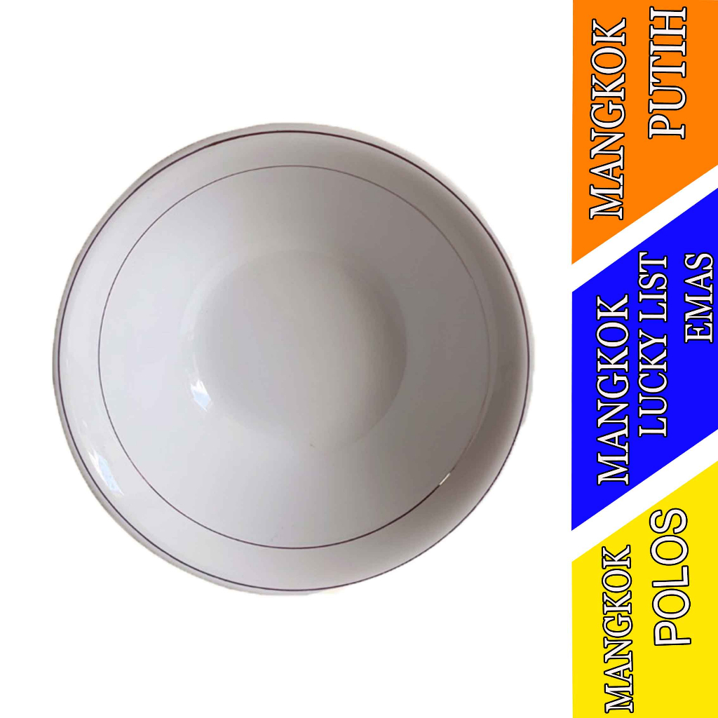 Mangkok Serbaguna - Mangkok Lucky List - Mangkok Putih Polos