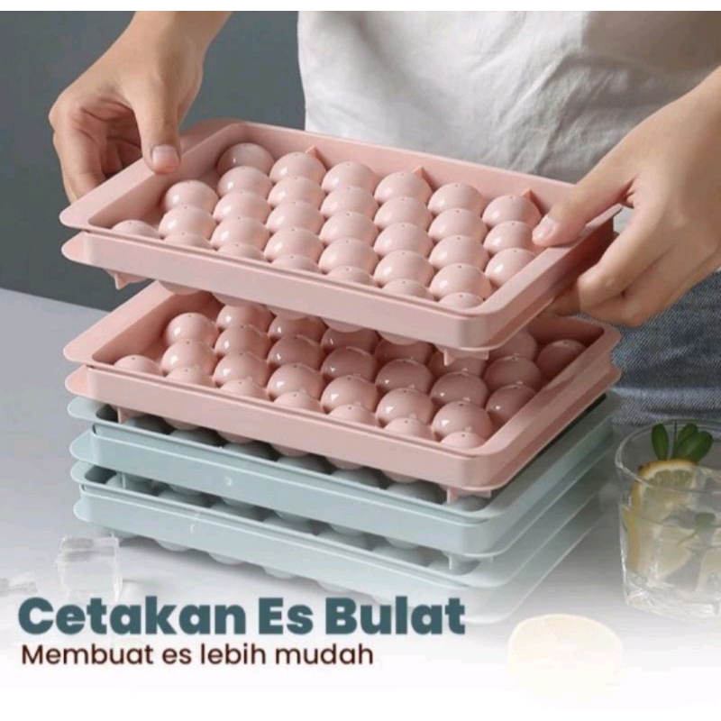 Cetakan Es Batu Bulat | Cetakan Es Batu 33 Bulatan
