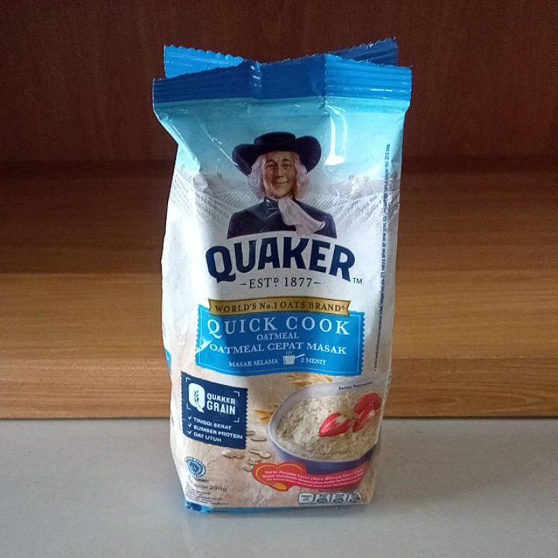 

QUAKER QUICK COOK OATMEAL BLUE 200GR