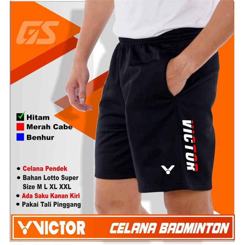 Celana olahraga badminton bulutangkis pria wanita size Jumbo