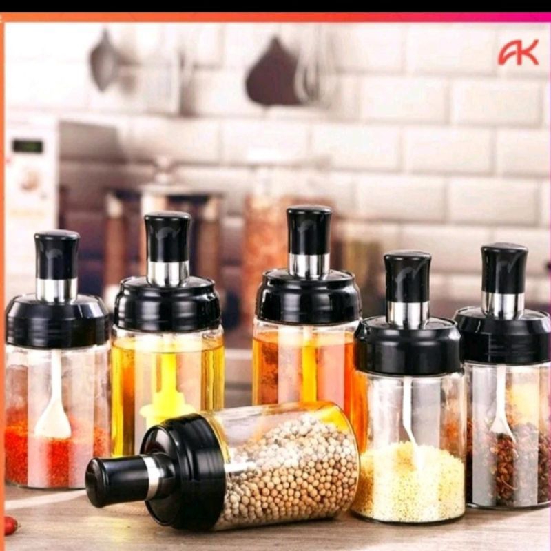 Tempat bumbu dapur,toples bumbu kaca