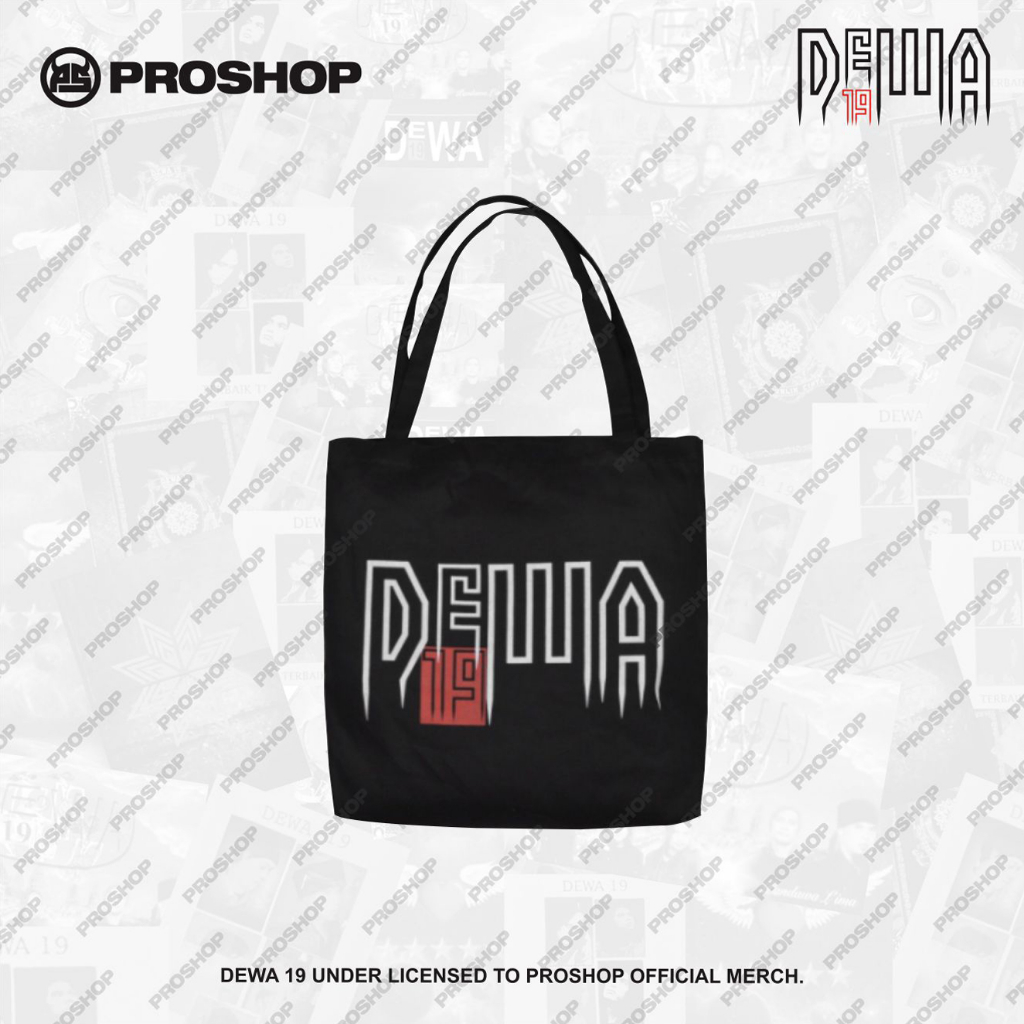 Proshop | Tote Bag Dewa 19 | Dewa 19 Tote Bag | Tote Bag | Tote Bag Distro | Hitam
