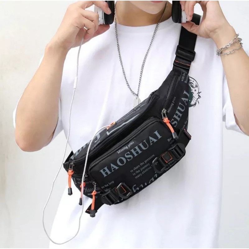 haoshuai tas SLEMPANG pria anti air original