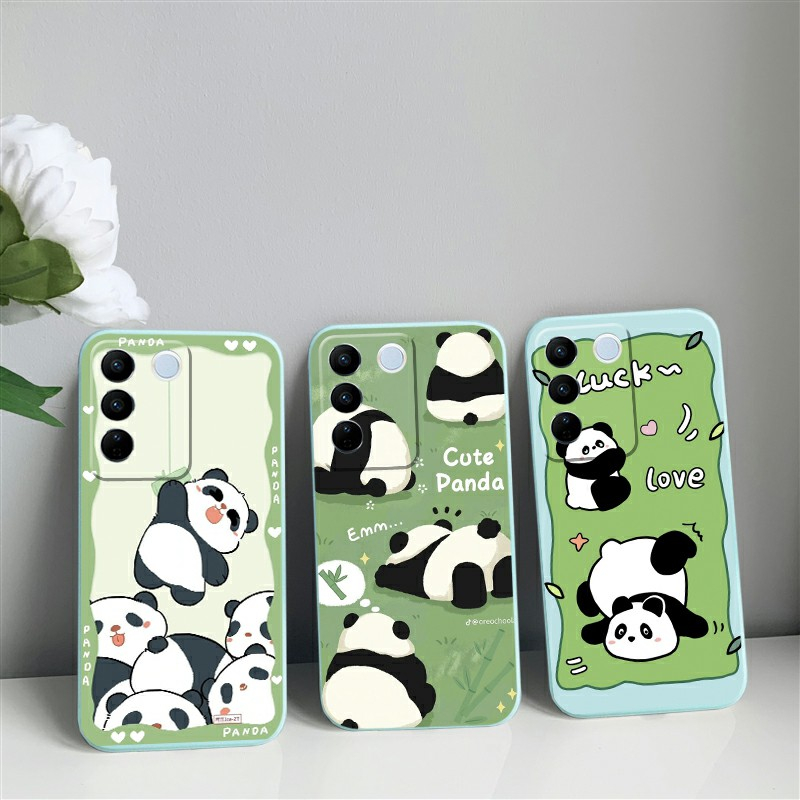 [CS-6] Softcase Motif Panda For Vivo V27 V27E V25 V25E Y36 Y22 Y16 Y02 Y35 Y12S Y20 Y20S Y12 Y15 Y17