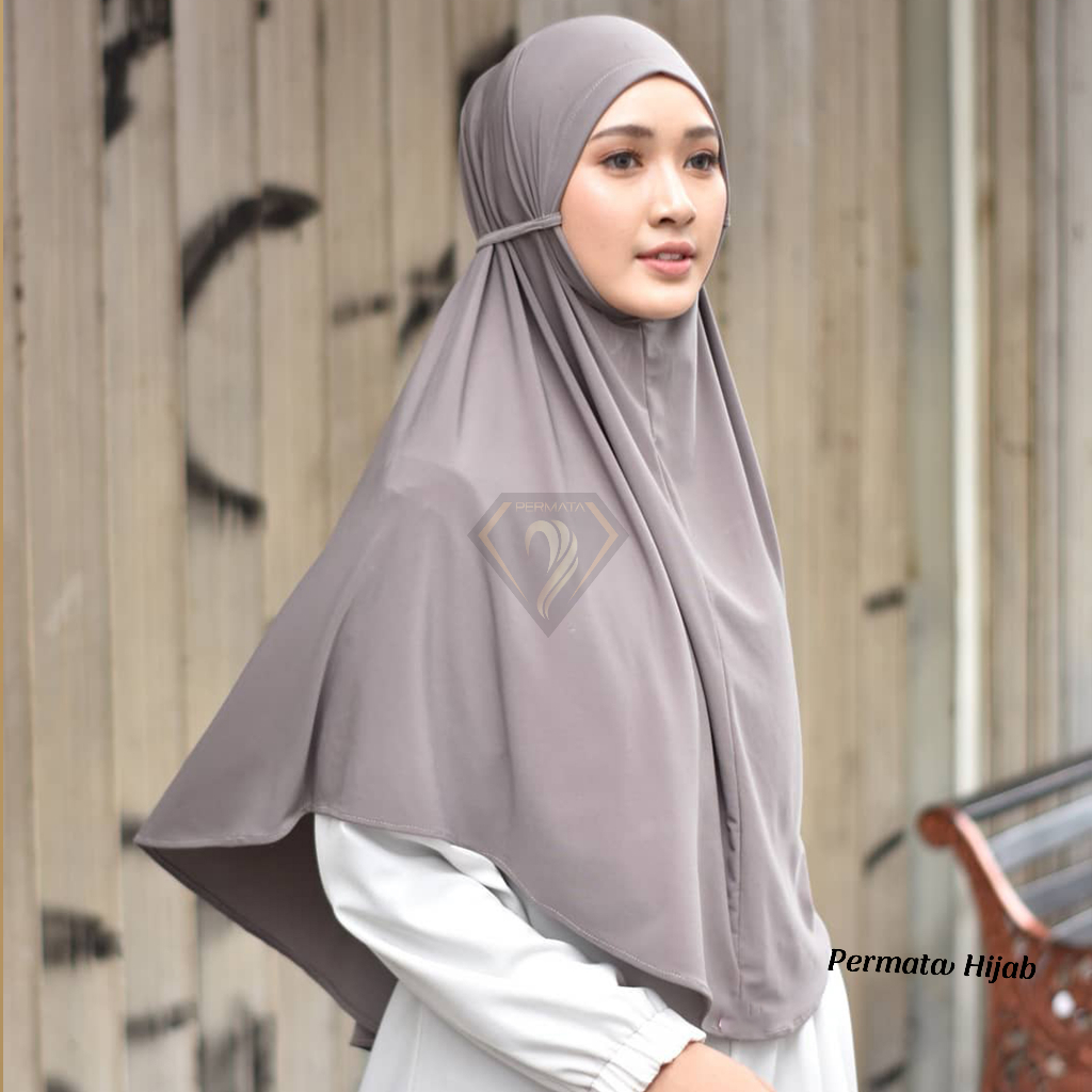 (ORI) BERGO JERSEY tali instan size XL Bergo maryam jersey premium jumbo