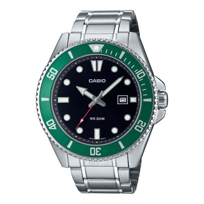 Casio MDV-107D-3AVDF Original Jam Tangan Pria Analog Silver