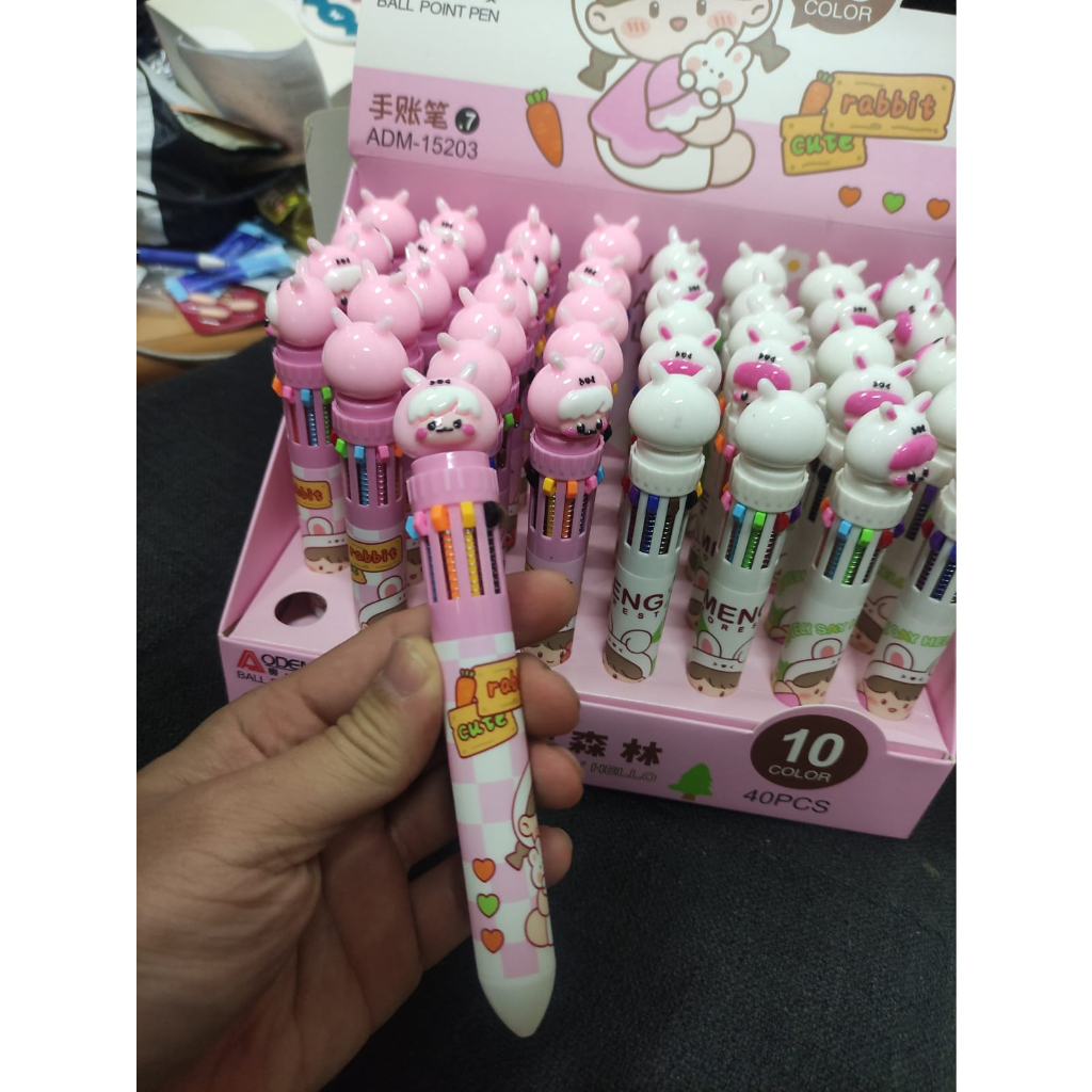

ballpoint aodemei 10 warna momo / kelinci/ astronot