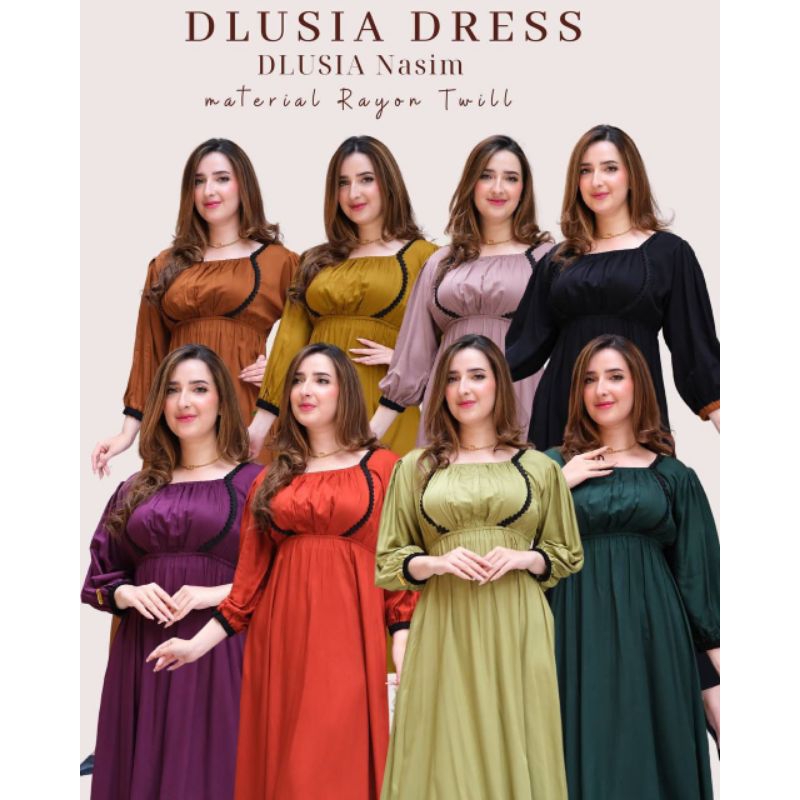 Dress Kerut Dada Rayon Twill Premium/Daster Arab Rayon Twill Premium