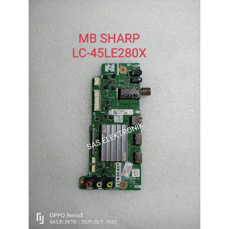 MB MOTHERBOARD MAINBOARD MESIN LED SHARP 45 INCH LC-45LE280X LC-45LE280 X