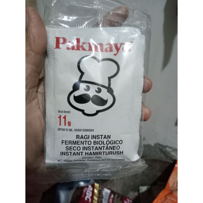 

pakmaya ragi instan 11gr 1pack isi 4