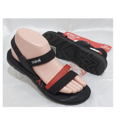 Carvil sandal Gunung Wanita Dewasa Mariska-TB Black/Red