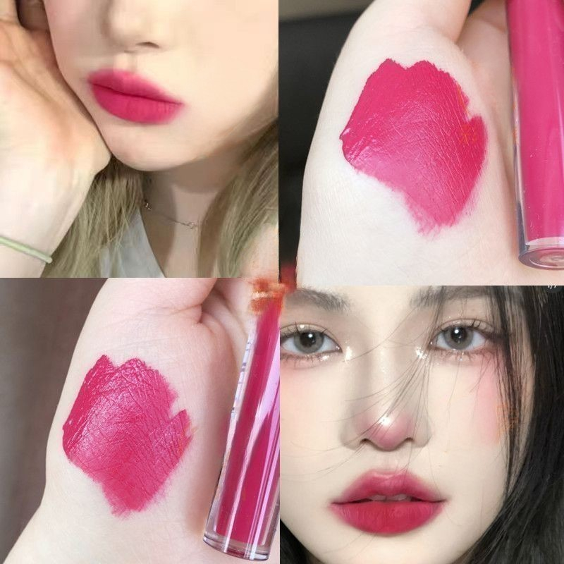 HANDAIYAN Set Kombinasi Lip Gloss Lip Liner Anti Lengket Lipstik Matte Beludru kosmetik Impor Lipsti
