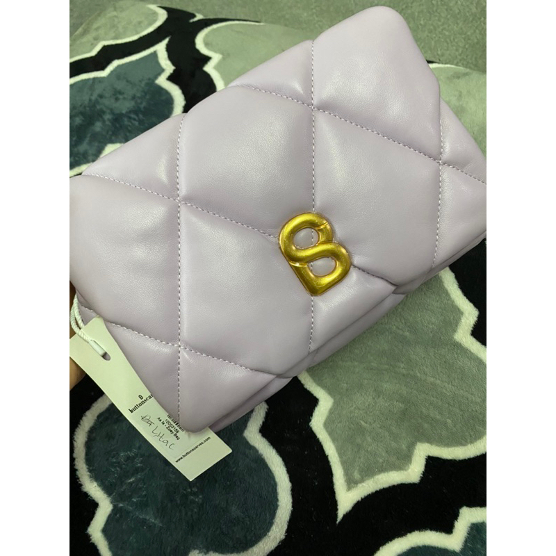 Buttonscarves Zoey Bag Lilac New Sale Warehouse As is item with minor defect (BACA DESKRIPSI)