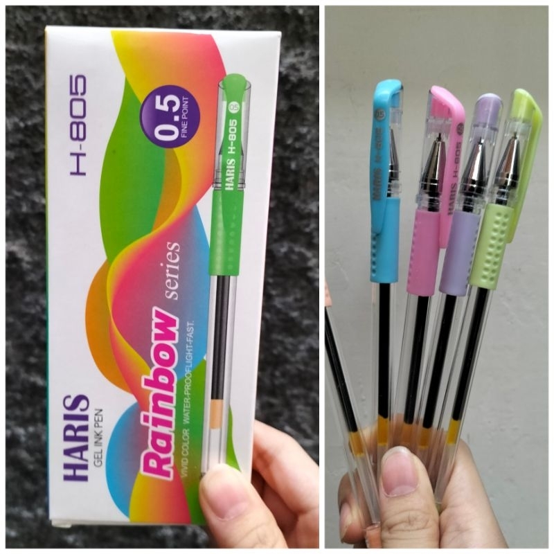 

[LUSIN/12PCS] Pulpen/ bolpen HARIS 805 rainbow