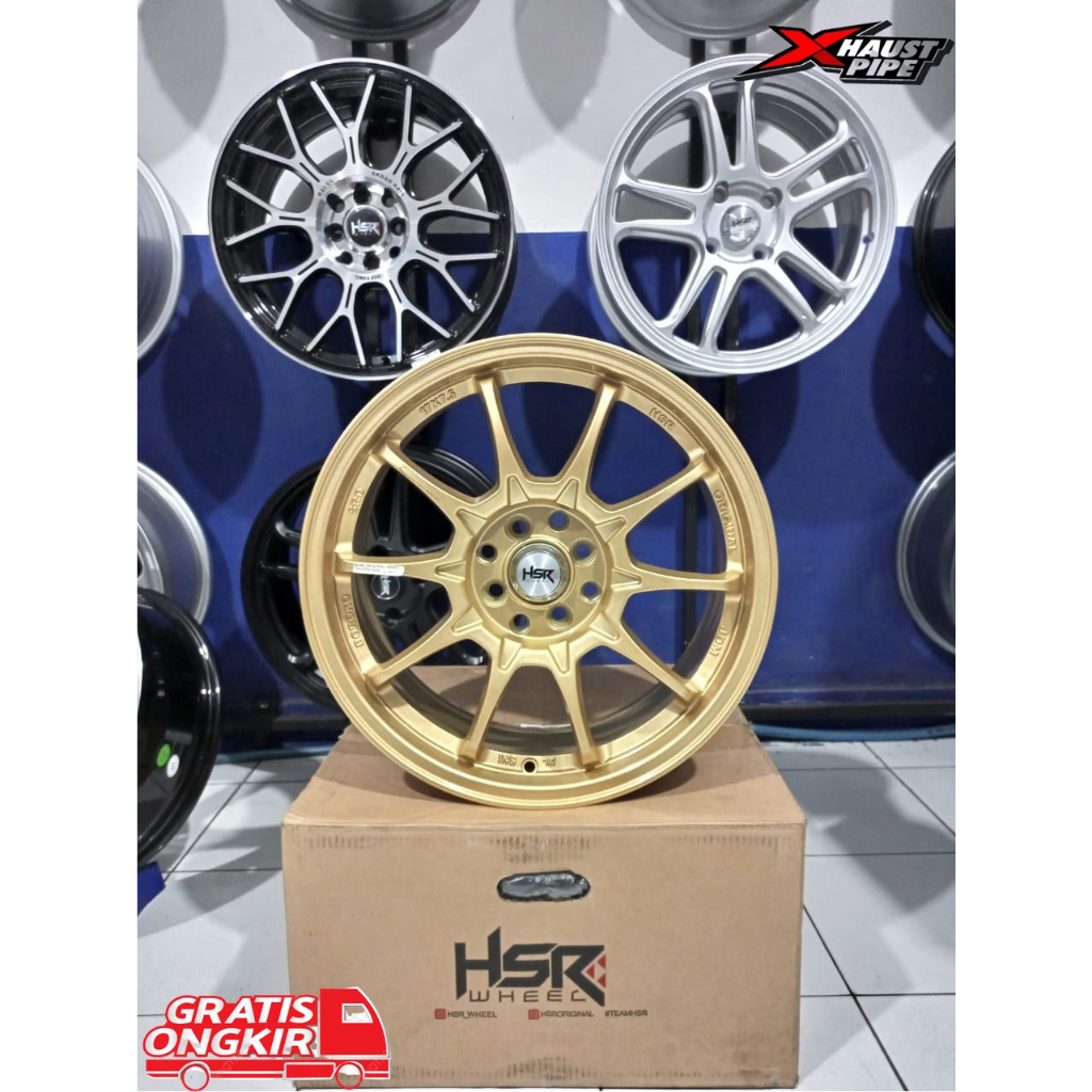 VELG MOBIL HSR BOROKO SRD MODEL CE28 R17 PCD 4X100 4X114.3 JAZZ YARIS AVANZA XENIA