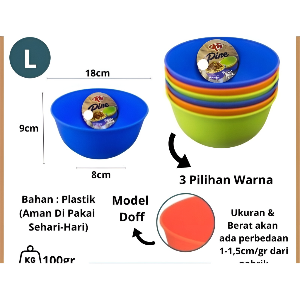 MANGKUK BESAR PINE L/MANGKUK SAYUR/MANGKUK BUBUR