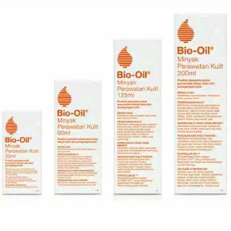 Bio Oil Penghilang Bekas Luka ANTI SCAR & Stretchmark & Selulit 25 / 50 / 60 / 100 / 125 / 200 ml