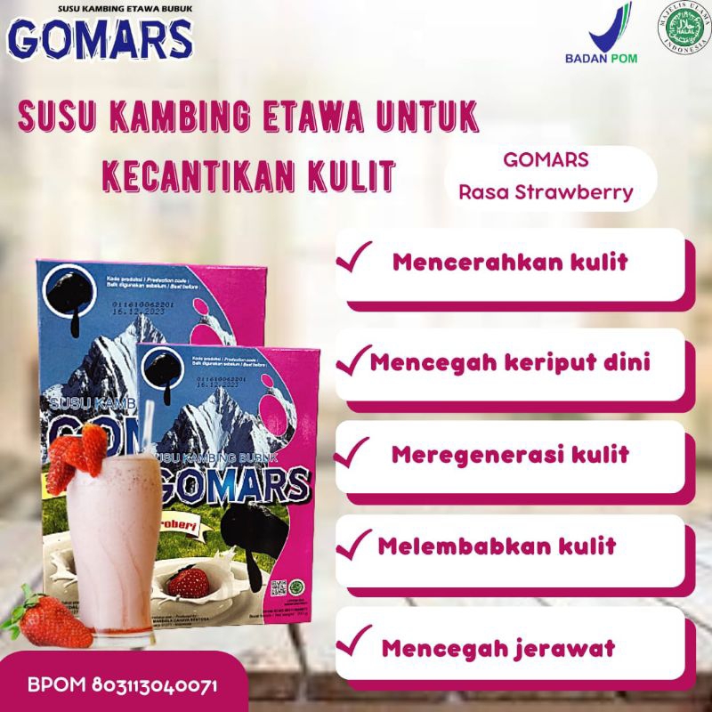 

susu kambing etawa bubuk/minuman serbuk susu kambing/Gomars isi 200gr