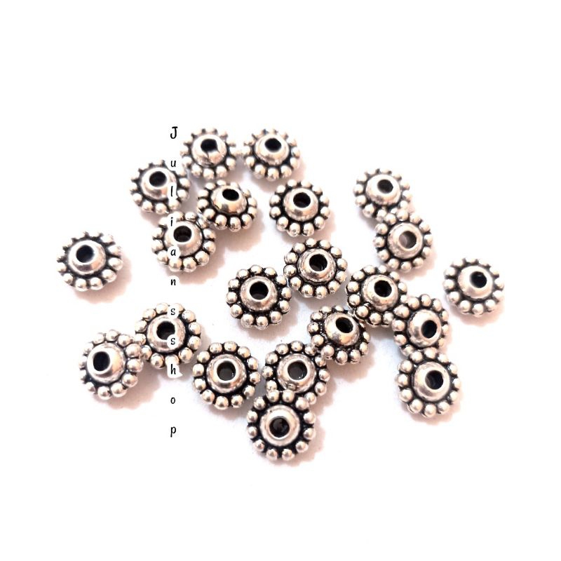 Spacer Bulat Pembatas Berat Etnik Gelang Kalung